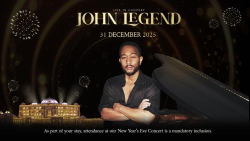 a poster for the upcoming legend movie at Emirates Palace Mandarin Oriental, Abu Dhabi in Abu Dhabi