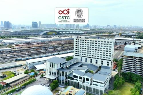 an aerial view of a building in a city at Best Western Chatuchak in Bangkok