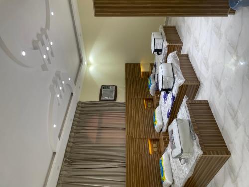 a view of stairs in a building at alula apartment in Quai