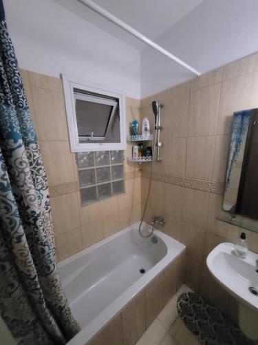 Koupelna v ubytování Kalampakas Guesthouse