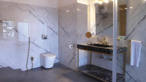 Koupelna v ubytování Blue Pine Mountain Homes