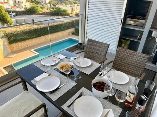 Gabbiana apartment terrace BBQ and pool