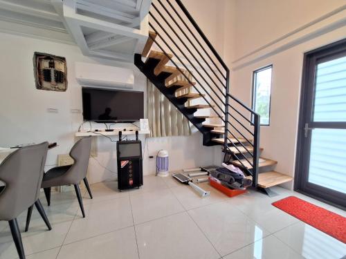 Μια τηλεόραση ή/και κέντρο ψυχαγωγίας στο 埔里福興宣安獨棟民宿