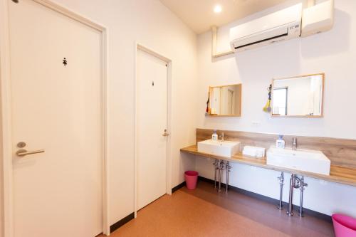 Koupelna v ubytování Mezame Hostel