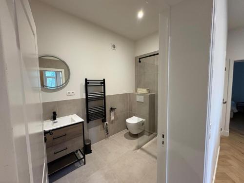 Koupelna v ubytování Villa Froidvau