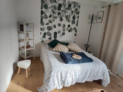 Postel nebo postele na pokoji v ubytování Bienvenue