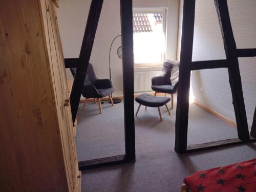 Χώρος καθιστικού στο Ferien-in-ruhiger-Strasse-in-Stadtteil-von-Giessen