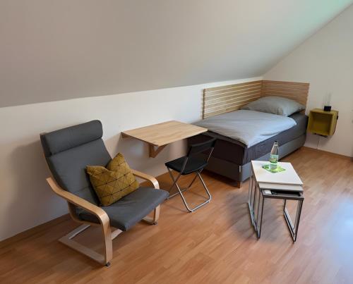 Posezení v ubytování Pension Hettstedt