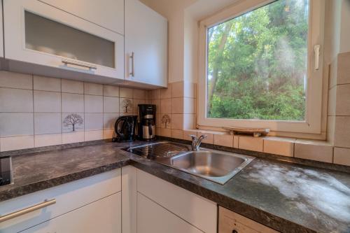 Η κουζίνα ή μικρή κουζίνα στο Seebrise - 2 Schlafzimmer - Terrasse - Bodensee