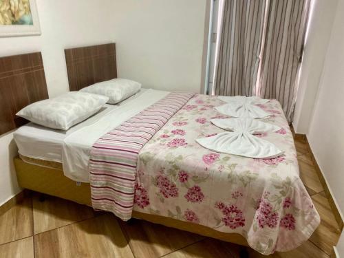 Postel nebo postele na pokoji v ubytování Hotel Pousada Santa Ceia