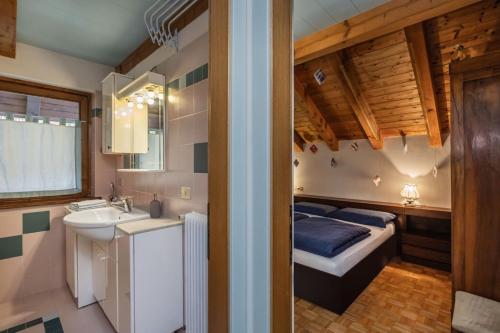 Koupelna v ubytování B&B Soreghina