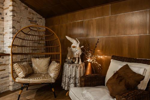 Χώρος καθιστικού στο Maison Aho by Alvar Aalto Rovaniemi-Lapland