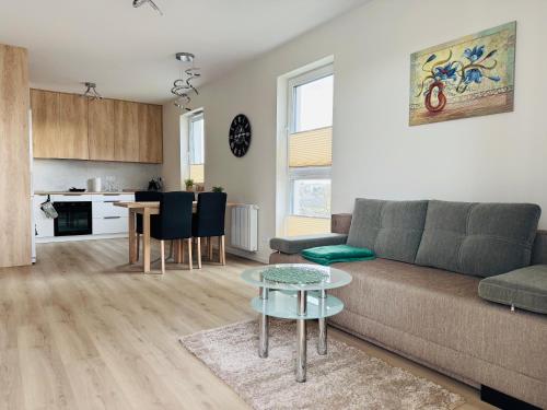 Η κουζίνα ή μικρή κουζίνα στο Apartament Premium 49 m - Centrum - Garaż - Klimatyzacja