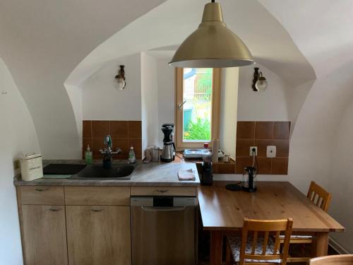 Η κουζίνα ή μικρή κουζίνα στο VegZion - vegan B&B