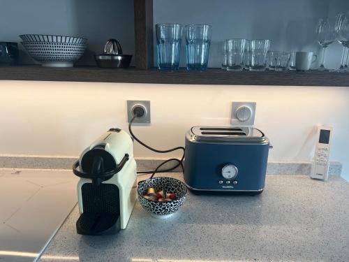Dapur atau dapur kecil di Casa Favelas, Vue Mer et Proche de Monaco