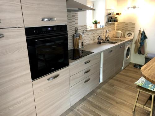 Η κουζίνα ή μικρή κουζίνα στο Portineria