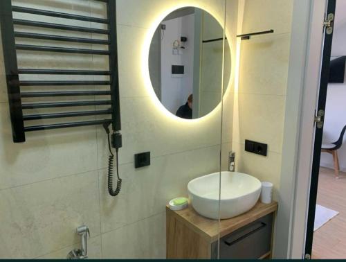 Koupelna v ubytování Lux Apartments