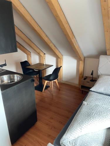 Posezení v ubytování Schönes und modernes Apartment VS