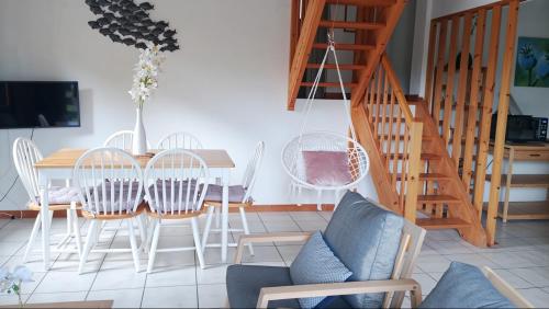 Een zitgedeelte bij Villa Horizon