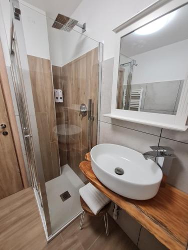 Koupelna v ubytování Moddy's loft