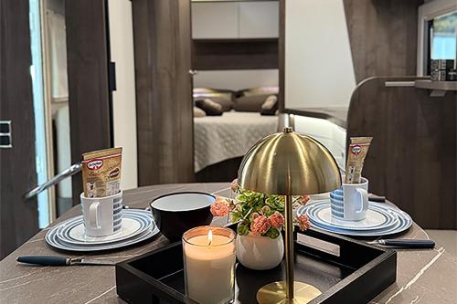 Posezení v ubytování Lodge Camper im Nationalpark mit Aussicht & Geschichte