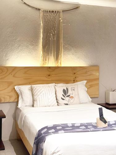 Ένα ή περισσότερα κρεβάτια σε δωμάτιο στο Casa Mi Ranchito