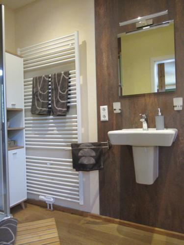 Koupelna v ubytování Ferienwohnung Schönmünzblick