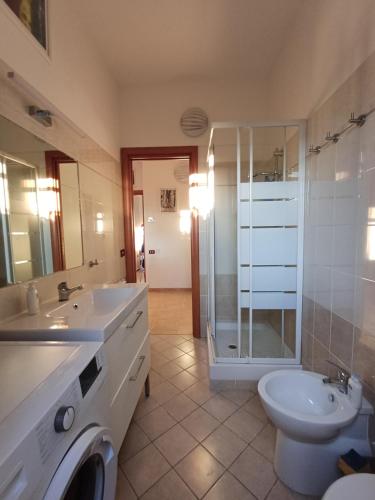 Koupelna v ubytování Domus Mare