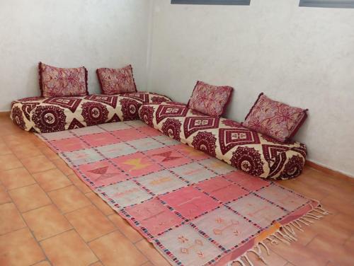 Ένα ή περισσότερα κρεβάτια σε δωμάτιο στο Our Home in Agadir