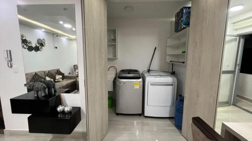ครัวหรือมุมครัวของ Apartamento de lujo