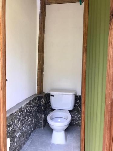 Koupelna v ubytování Hostal Tierra de Nubes