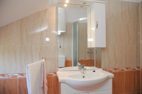 Koupelna v ubytování Apartmani Višnjić
