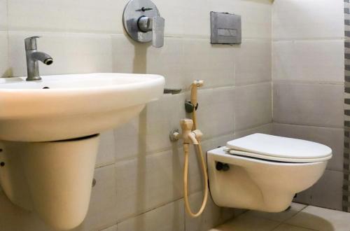 Koupelna v ubytování Sri SUBHAMASTHU GRAND