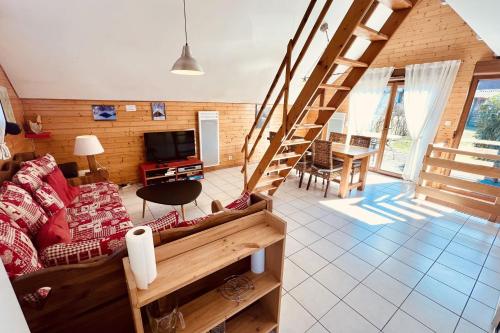 Χώρος καθιστικού στο Chalet T3 with garden in Xonrupt-Longemer