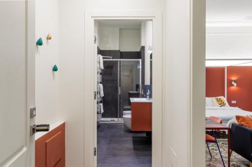 Koupelna v ubytování Pallamaglio suites