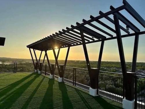 Blick auf den Sonnenuntergang/Sonnenaufgang von des Ferienhauses aus oder aus der Nähe