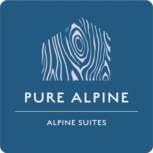a logo for a pure appliance appliance suite at Pure Alpine Suites in Schladming