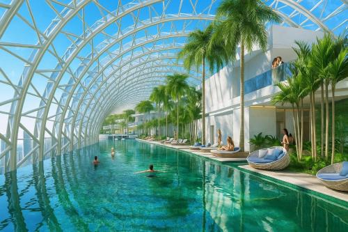 Πισίνα στο ή κοντά στο Chongqing City Center River View B&B