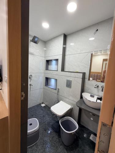 Koupelna v ubytování Hotel Kavita Inn