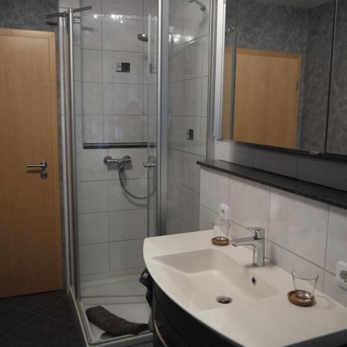 Koupelna v ubytování Ferienwohnung Göpfert