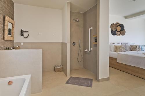 Koupelna v ubytování C'est La Vie Beach Villa 1 Ammopi Karpathos