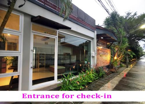 an entrance for check in at a house at Cafe'@luv22 in Phuket