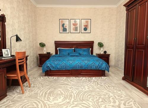 Ένα ή περισσότερα κρεβάτια σε δωμάτιο στο 17-1 Dukat-3 kom