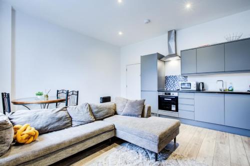 Kuchyň nebo kuchyňský kout v ubytování Extra Large Modern Studio Flat In Kent