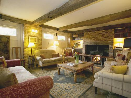 Posezení v ubytování Old Rectory Barn