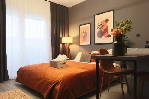 Voodi või voodid majutusasutuse Studio space toas