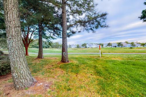 a group of three trees in a grass field at Bear Trap Dunes - 112A Willow Oak Ave in Ocean View