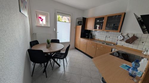 Kuchyň nebo kuchyňský kout v ubytování Ferienwohnung Rosa