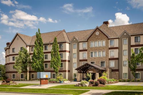 a rendering of a hotel with a building at Sonesta ES Suites Toronto Markham in Markham
