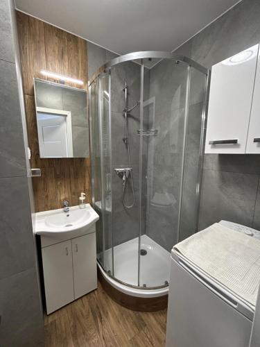 Koupelna v ubytování Sunny